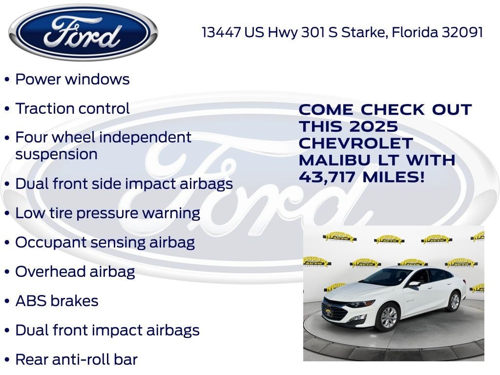 2025 Chevrolet Malibu LT 1LT