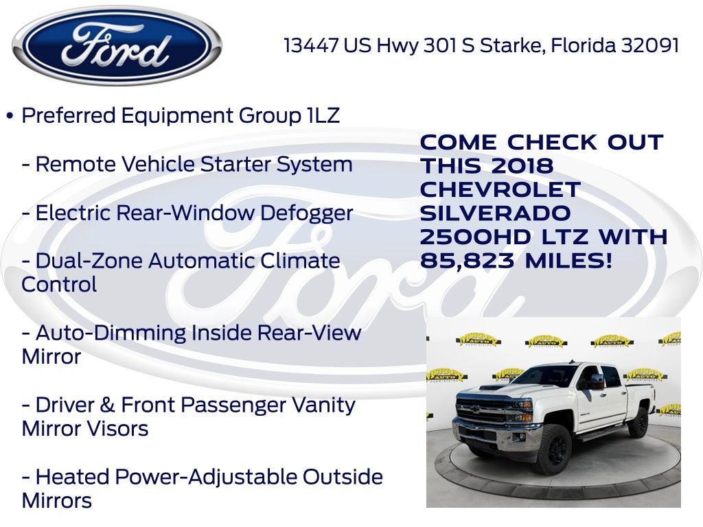 2018 Chevrolet Silverado 2500HD LTZ