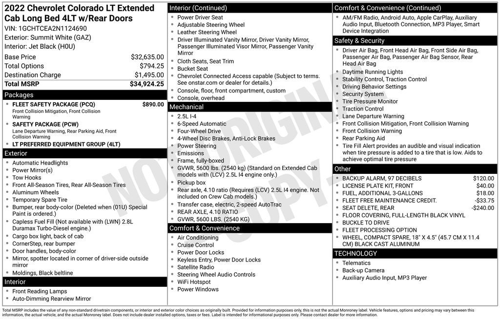 2022 Chevrolet Colorado LT