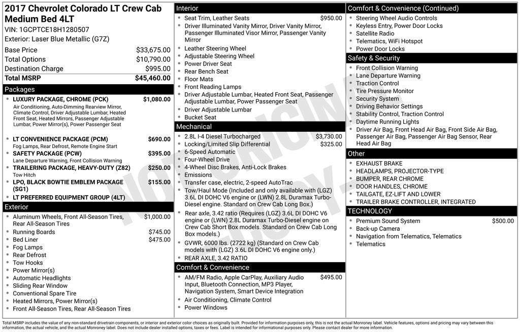 2017 Chevrolet Colorado LT