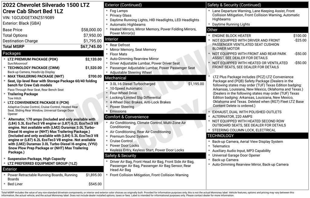 2022 Chevrolet Silverado 1500 LTZ