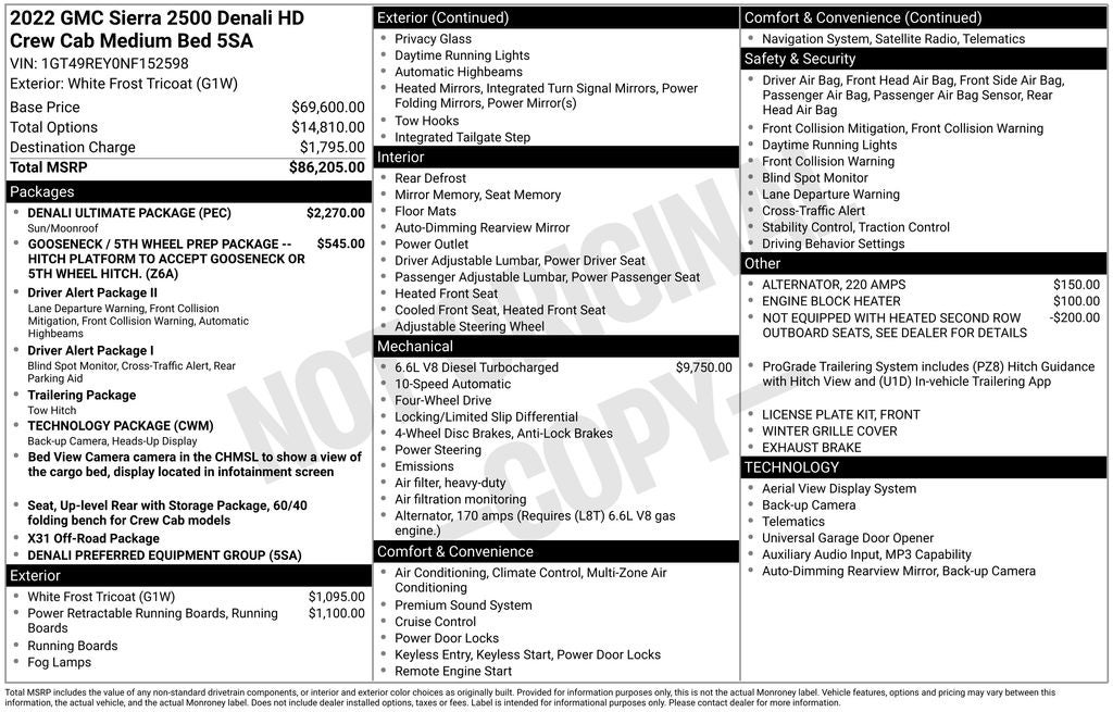 2022 GMC Sierra 2500HD Denali