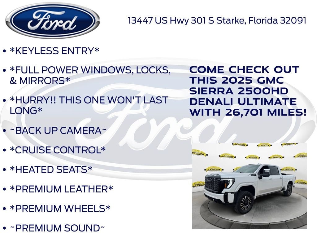 2025 GMC Sierra 2500HD Denali Ultimate