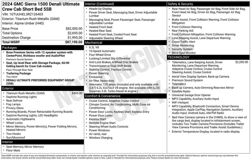 2024 GMC Sierra 1500 Denali Ultimate