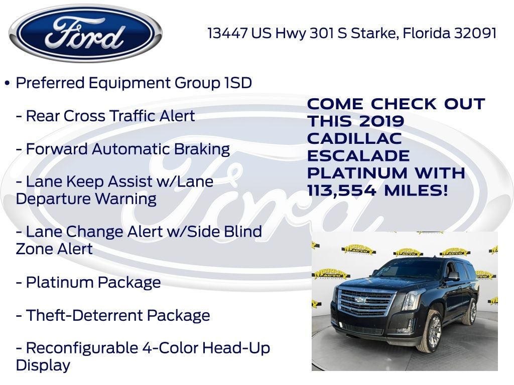 2019 Cadillac Escalade Platinum Edition