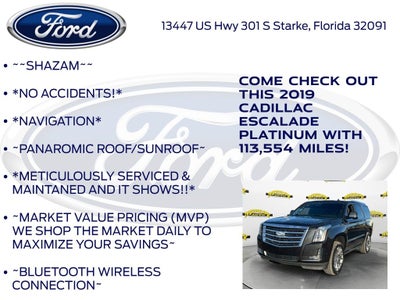 2019 Cadillac Escalade Platinum Edition