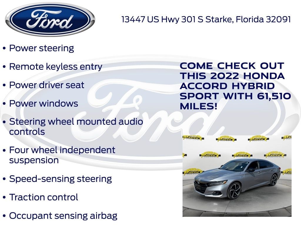 2022 Honda Accord Hybrid Sport