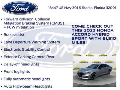 2022 Honda Accord Hybrid Sport
