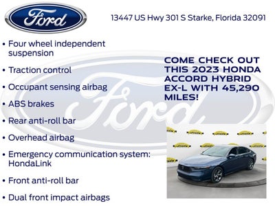 2023 Honda Accord Hybrid EX-L