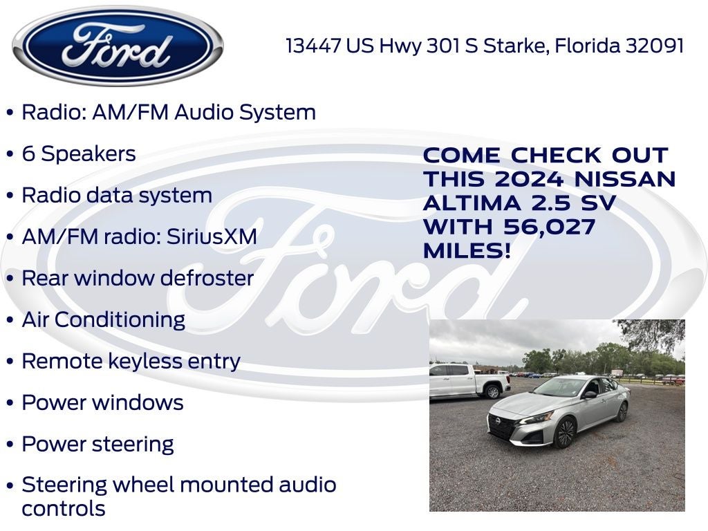 2024 Nissan Altima 2.5 SV
