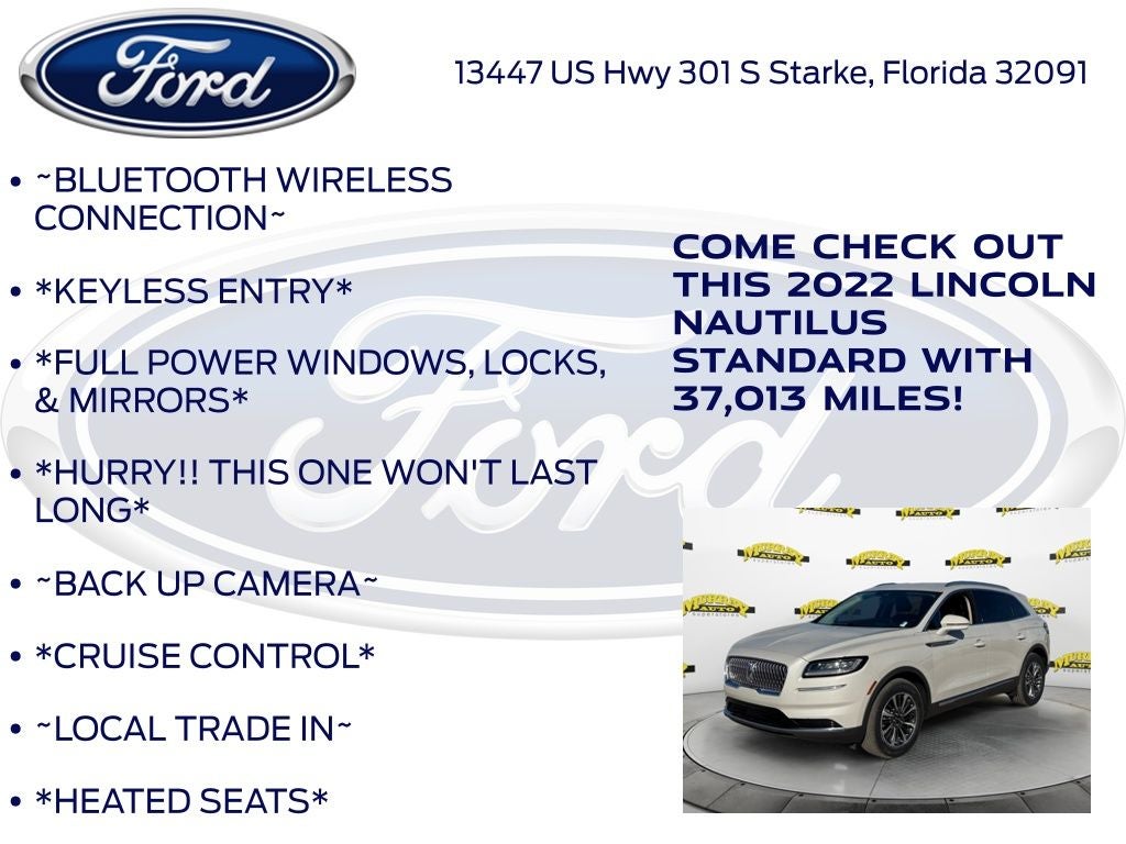 2022 Lincoln Nautilus Standard