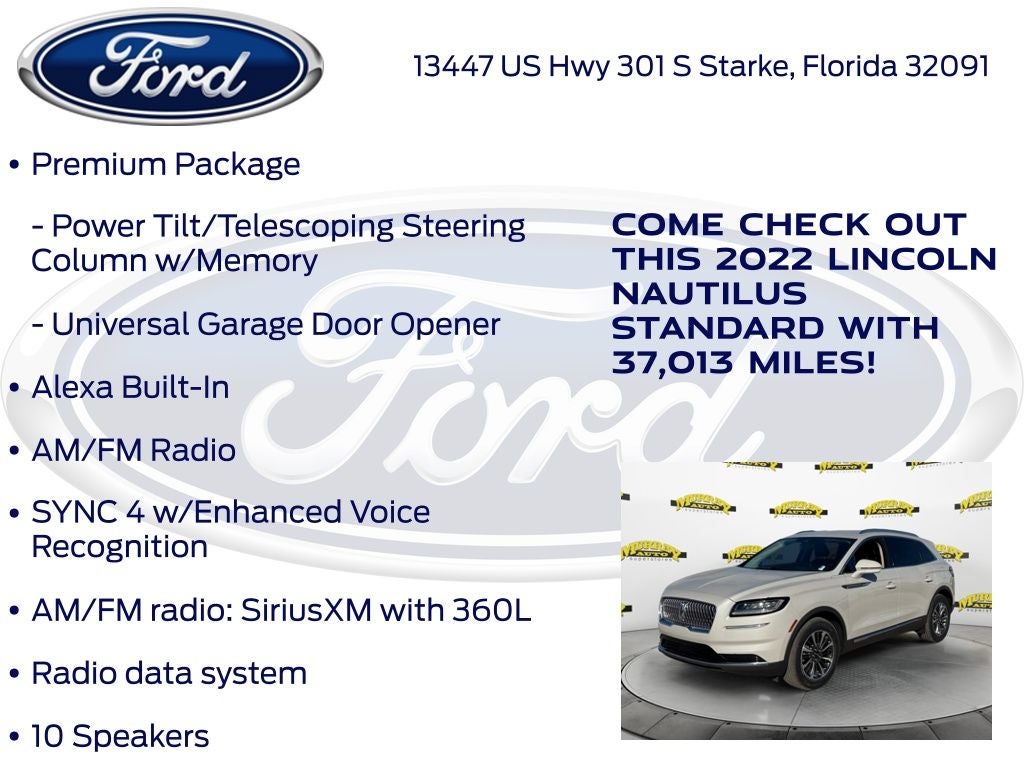 2022 Lincoln Nautilus Standard