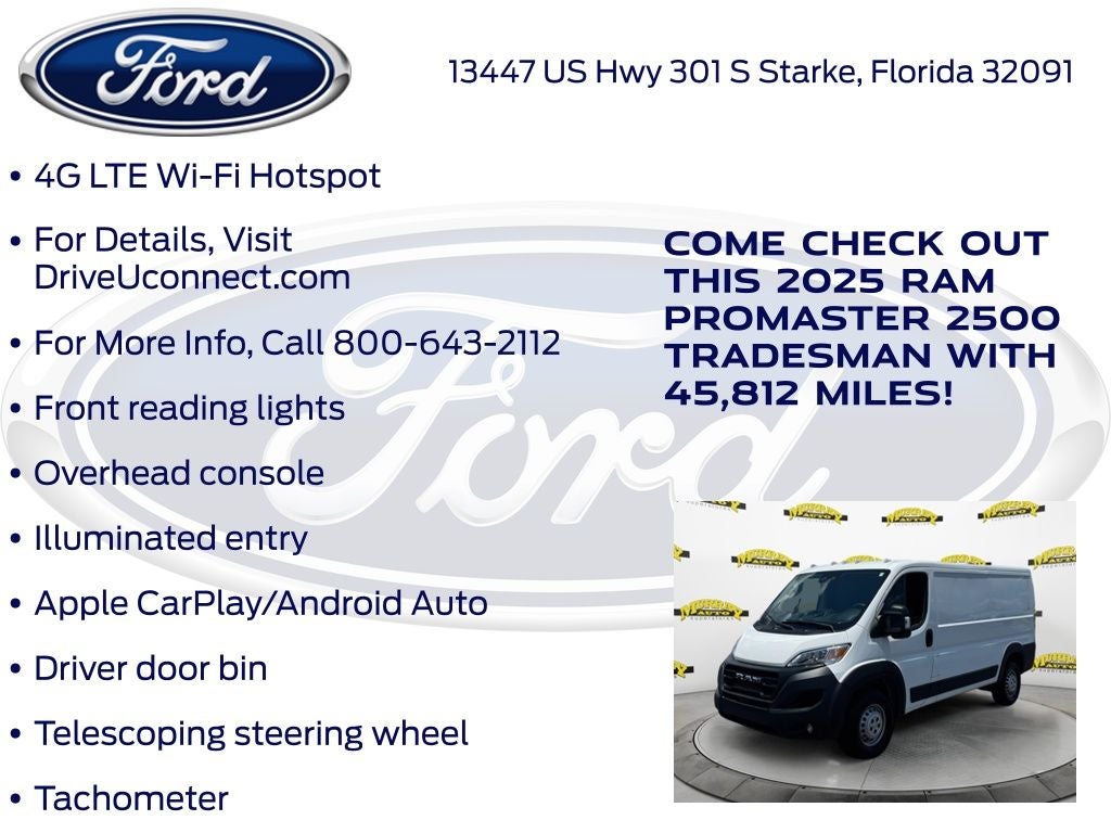 2025 RAM ProMaster 2500 Base