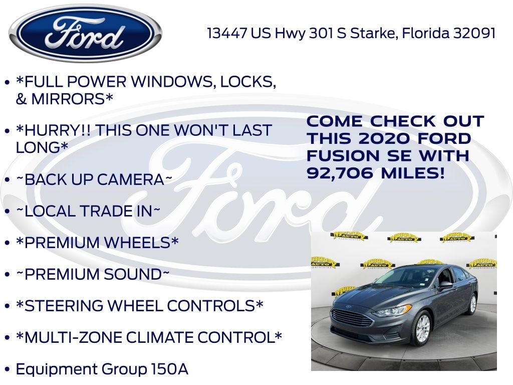 2020 Ford Fusion SE