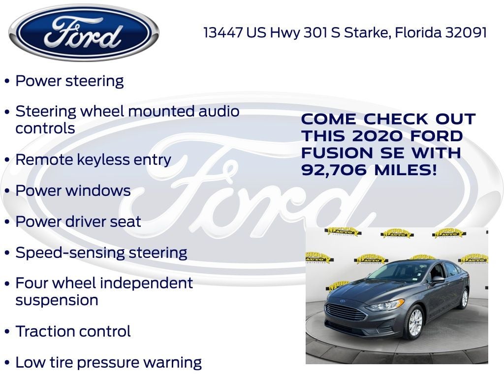 2020 Ford Fusion SE