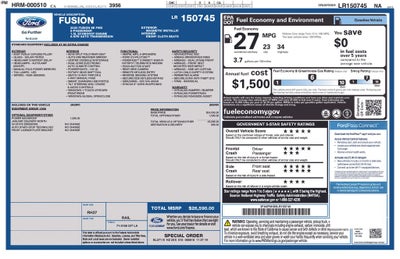 2020 Ford Fusion SE