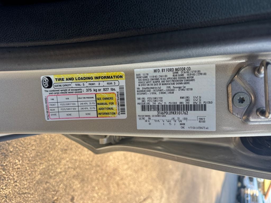 2019 Ford Fusion Hybrid SE