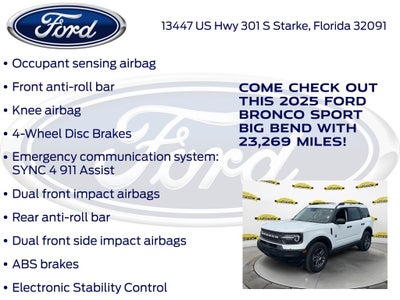 2025 Ford Bronco Sport Big Bend