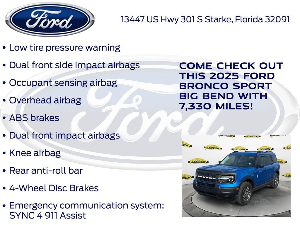 2025 Ford Bronco Sport Big Bend