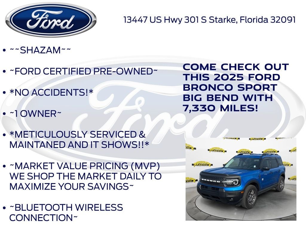 2025 Ford Bronco Sport Big Bend