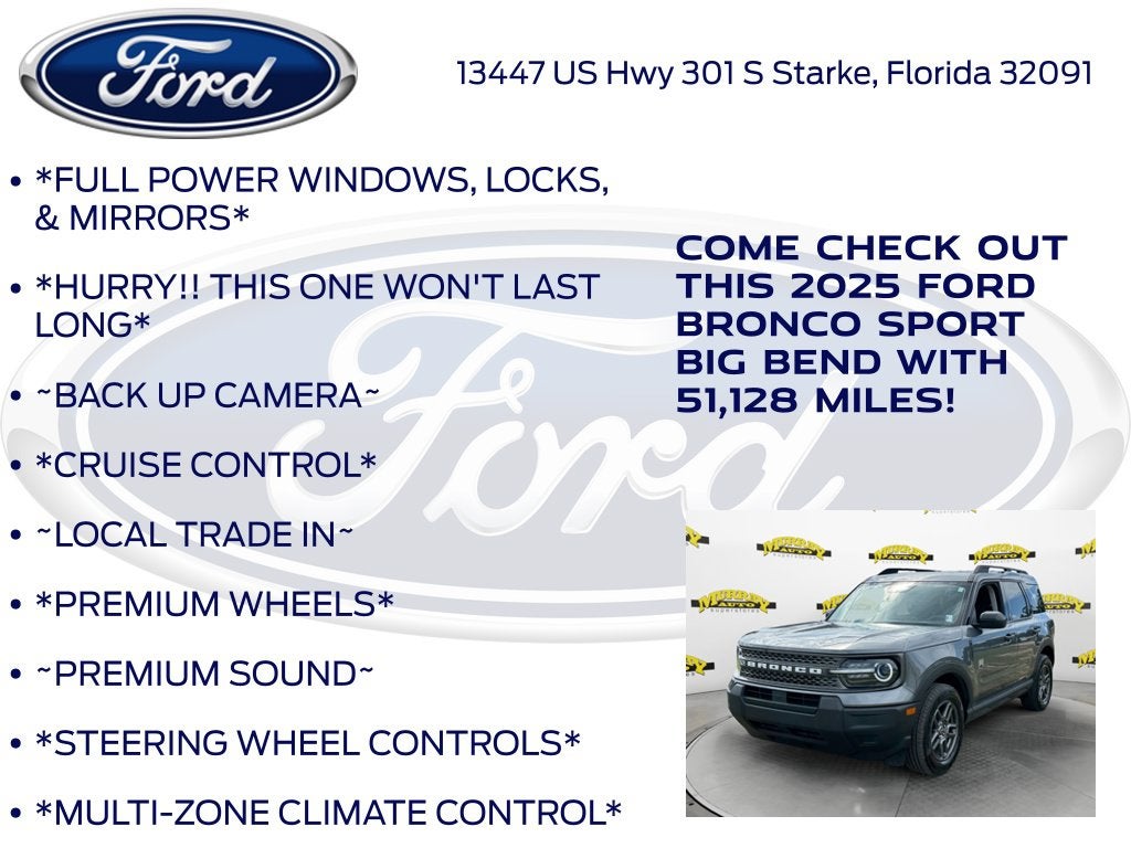 2025 Ford Bronco Sport Big Bend
