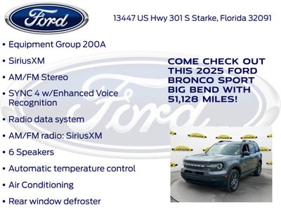 2025 Ford Bronco Sport Big Bend