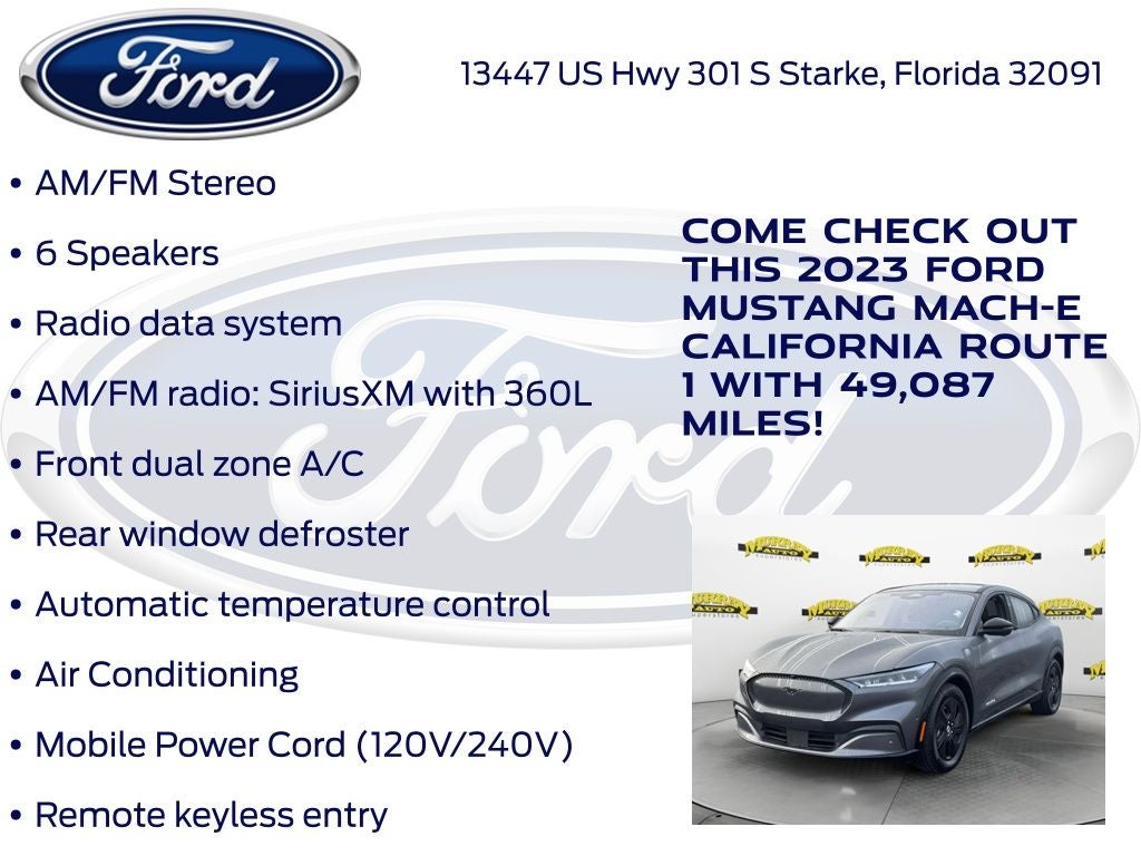 2023 Ford Mustang Mach-E California Route 1
