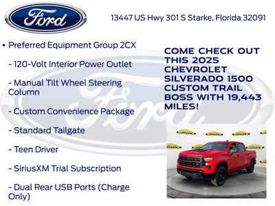 2025 Chevrolet Silverado 1500 Custom Trail Boss