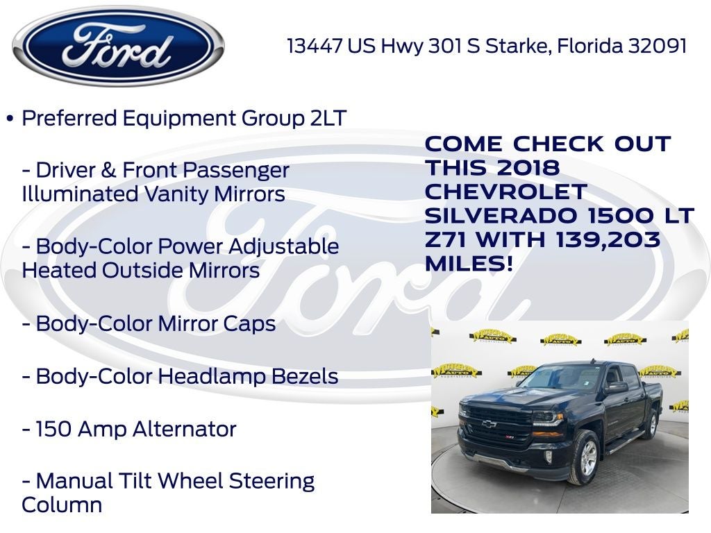 2018 Chevrolet Silverado 1500 LT LT2