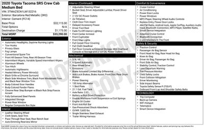 2020 Toyota Tacoma SR5 V6