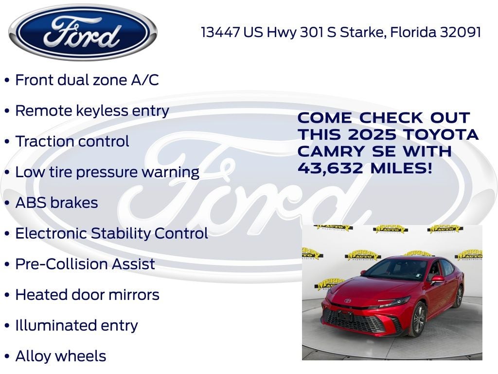 2025 Toyota Camry SE