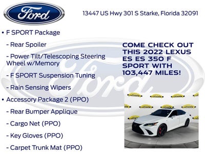 2022 Lexus ES 350 F Sport
