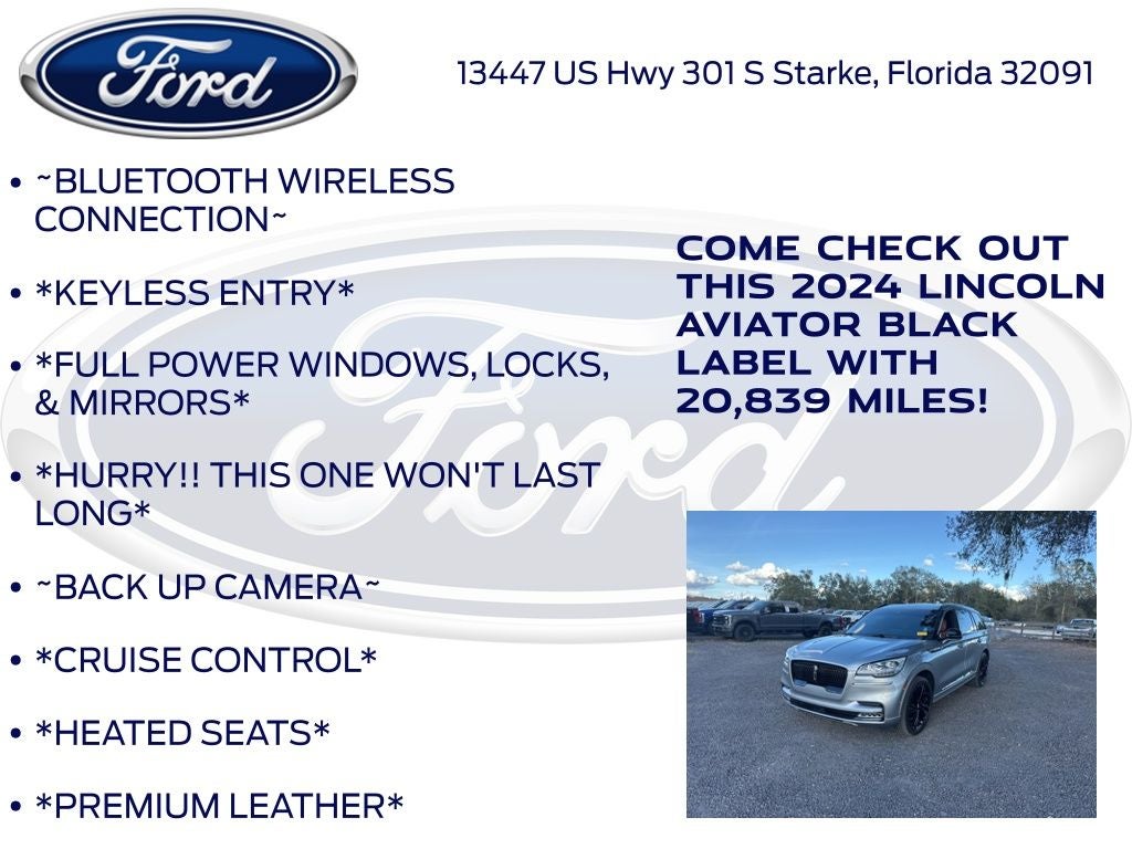 2024 Lincoln Aviator Black Label