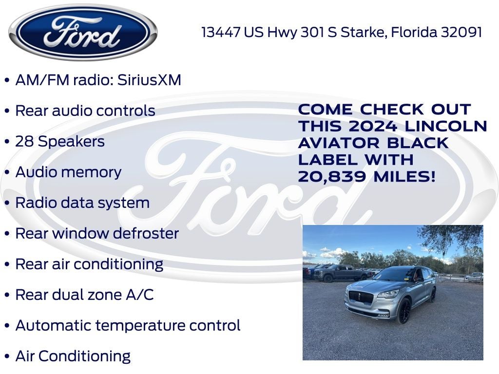 2024 Lincoln Aviator Black Label