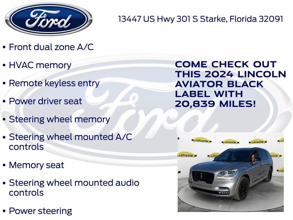 2024 Lincoln Aviator Black Label