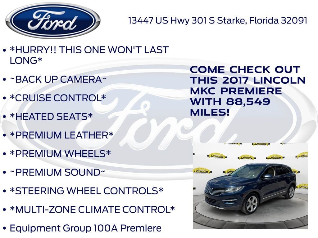 2017 Lincoln MKC Premiere