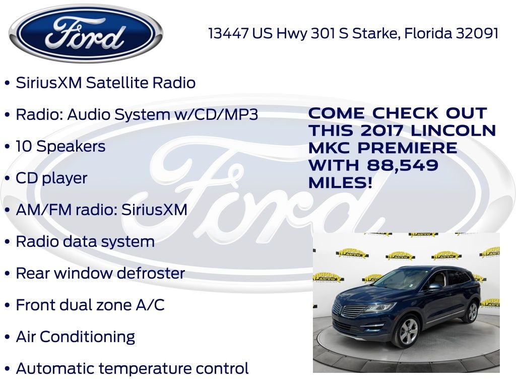 2017 Lincoln MKC Premiere