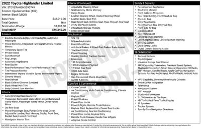 2022 Toyota Highlander Limited