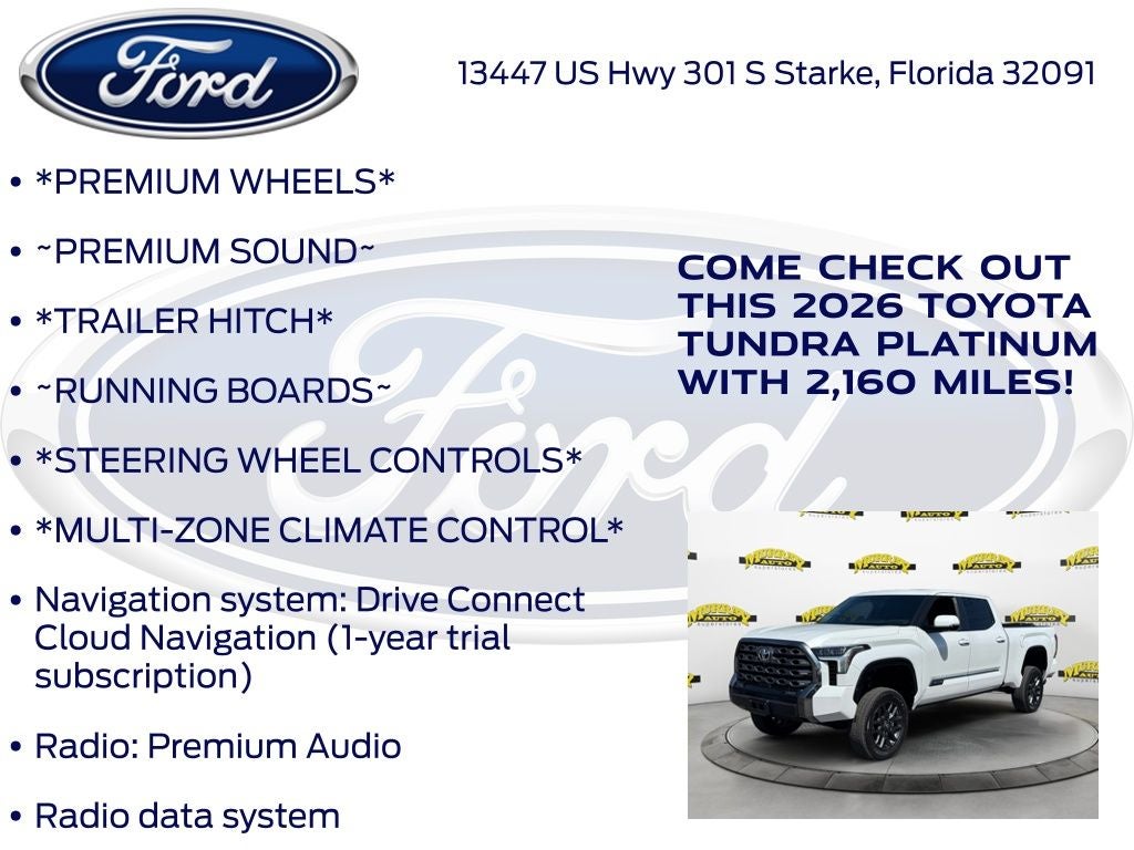 2026 Toyota Tundra Platinum