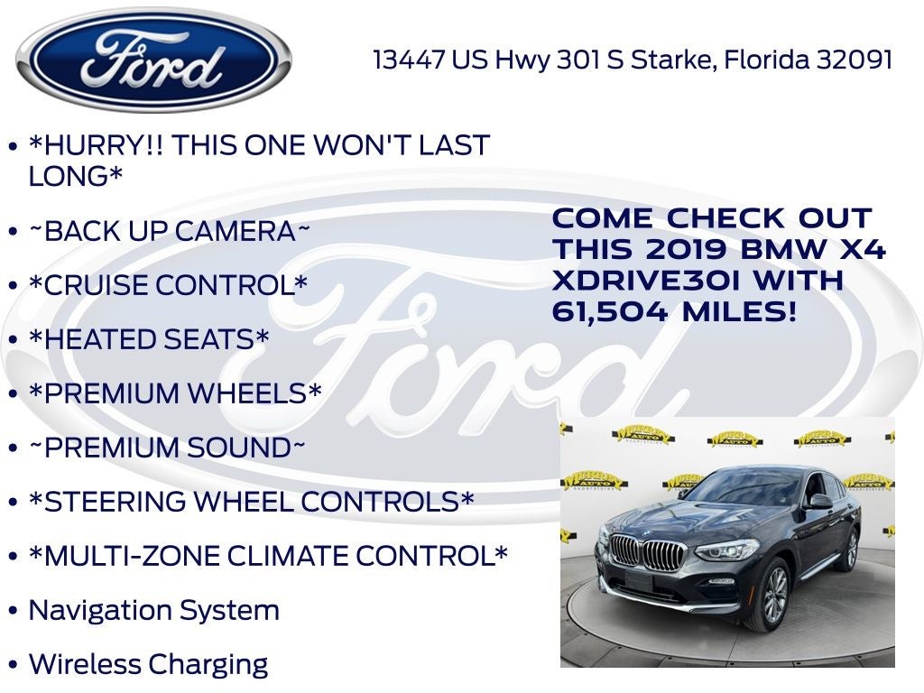 2019 BMW X4 xDrive30i