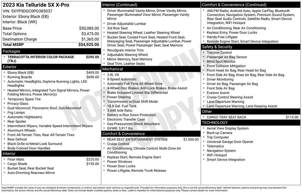 2023 Kia Telluride SX X-Pro