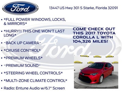 2017 Toyota Corolla L