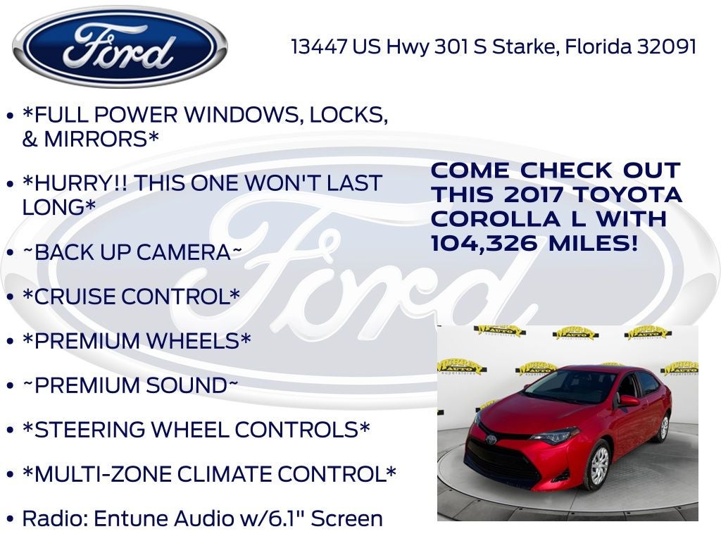 2017 Toyota Corolla L