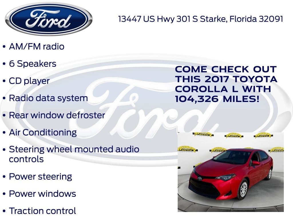 2017 Toyota Corolla L
