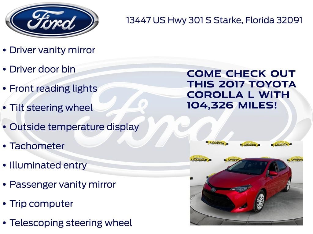 2017 Toyota Corolla L