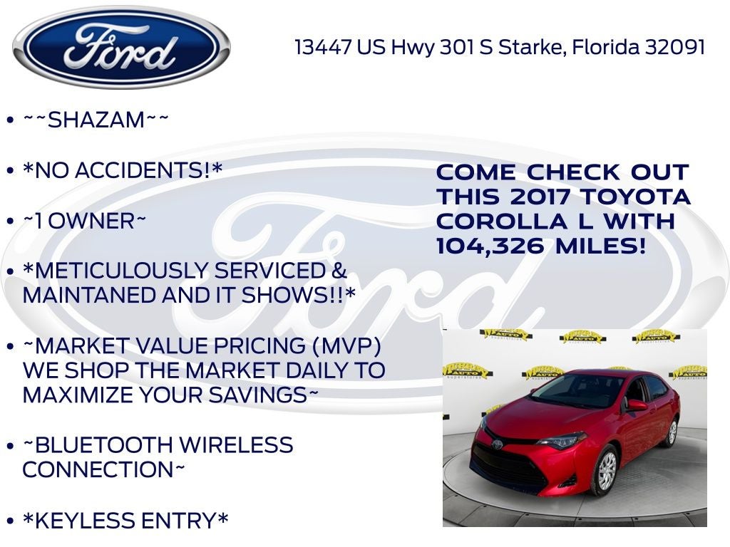 2017 Toyota Corolla L