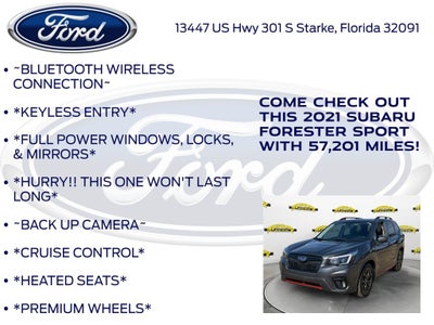 2021 Subaru Forester Sport -CERTIFIED-