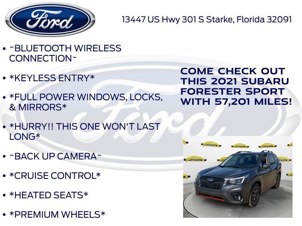 2021 Subaru Forester Sport -CERTIFIED-