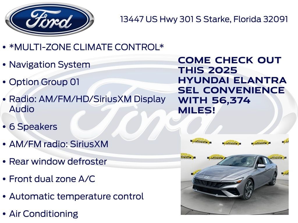 2025 Hyundai Elantra SEL Convenience