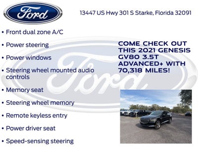 2021 Genesis GV80 3.5T Advanced +